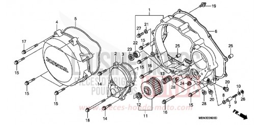 RIGHT CRANKCASE COVER XR650R2 de 2002